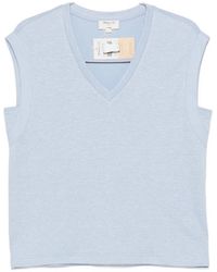 MAISON 123 - Lyna V-Neck T-Shirt - Lyst