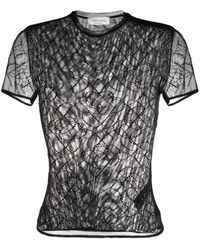Blumarine - ポワンデスプリ シアーtシャツ - Lyst