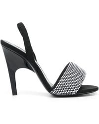 The Attico - Rem 105Mm Crystal-Embellished Sandals - Lyst