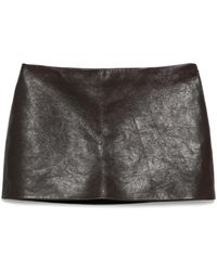 KHAITE - The Jett Mini Skirt - Lyst