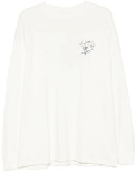Drole de Monsieur - Slogan-Print Long-Sleeves T-Shirt - Lyst