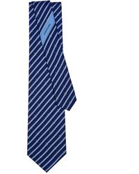 Ferragamo - Gestreifte Krawatte aus Seide - Lyst