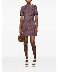 embroidered gg wool tweed mini dress GIRLY POP TWEED MINI DRESS – AKIRA