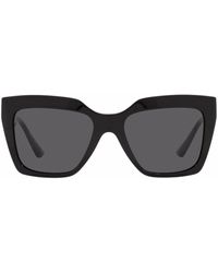 Versace - Sonnenbrille mit Greca-Einsätzen - Lyst