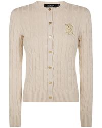 Ralph Lauren - Cardigan À Logo Brodé - Lyst