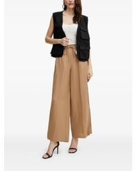Karl Lagerfeld - Wide-Leg-Hose mit Kordelzug - Lyst