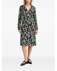 Marc O' Polo - Midikleid mit V-Ausschnitt - Lyst