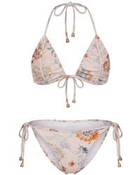 Kristina Ti - Bikini Volanté À Fleurs - Lyst