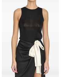 Saint Laurent - Ribbed Knit Tank Top - Lyst