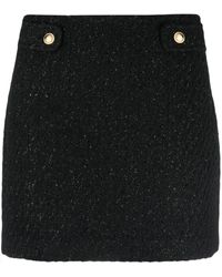 MICHAEL Michael Kors - High-waisted Tweed Mini Skirt - Lyst