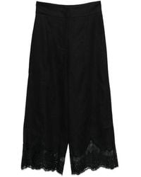 Twinset - Cropped Detail Trousers - Lyst