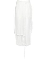 LA PISCINE - Wrinkled Trousers Set - Lyst