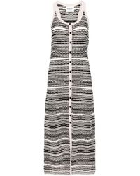 Isabel Marant - Pointelle-knit Striped Maxi Dress - Lyst
