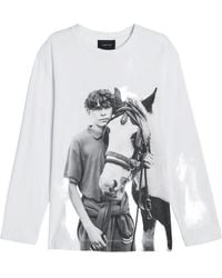 Simone Rocha - Long-Sleeve Graphic-Print T-Shirt - Lyst