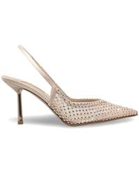 Le Silla - Gilda Crystal-Embellished Slingback Pumps - Lyst