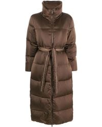 Peserico - Monili-Chain Belted Puffer Jacket - Lyst