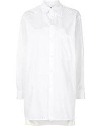 Y's Yohji Yamamoto - Double-Collar Cotton Shirt - Lyst