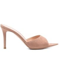 Gianvito Rossi - Elle Pointed-Toe Sandals - Lyst