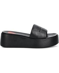 Love Moschino - Logo-Detail Platform Heeled Sandals - Lyst