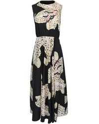 Giambattista Valli - Floral Midi Dress - Lyst