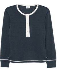 Chloé - Button-Placket Long-Sleeve Top - Lyst