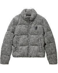 Versace - Wool Bouclé Padded Jacket - Lyst