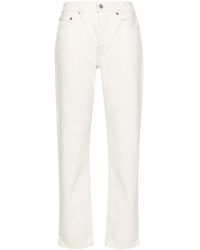 Levi's - High-Waisted Cotton Crop 501 Jeans - Lyst