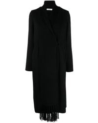 Charlott - Double-Breasted Knitted Wool Coat - Lyst