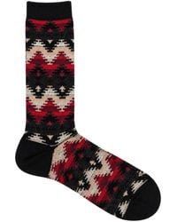 Anonymous Ism - Wigwam Jq Crew Geometric-Pattern Socks - Lyst