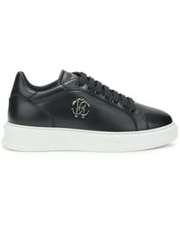 Roberto Cavalli - Logo-Plaque Sneakers - Lyst