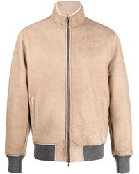 Barba Napoli - Zip-Up Leather Jacket - Lyst