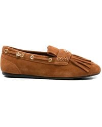 KARL LAGERFELD - Marlee Fringed Loafers - Lyst