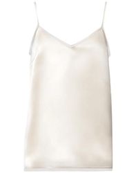 Fabiana Filippi - Satin V-Neck Top - Lyst
