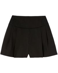 Jil Sander - Pleated Cotton Shorts - Lyst