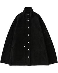 Studio Nicholson - Dash Press-Stud Suede Jacket - Lyst
