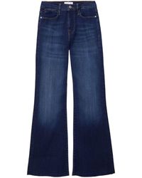 FRAME - Wide-leg Cotton Jeans - Lyst