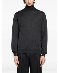 Lardini - Turtleneck Wool Sweater - Lyst
