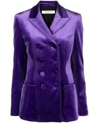 Philosophy Di Lorenzo Serafini - Double-Breast Satin-Finish Blazer - Lyst