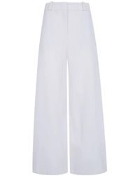 Giorgio Armani - Wide-Leg Silk Palazzo Pants - Lyst