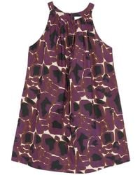 Alpha Studio - Gathered Printed Dress - Lyst