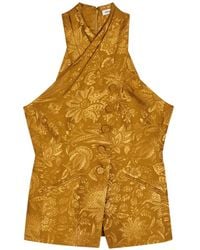 Veronica Beard - Pacey Top Met Halternek - Lyst