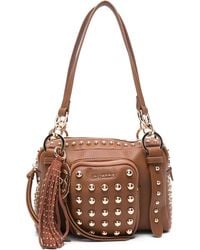 La Carrie - Planets Kleine Schoudertas Met Kwastje En Studs - Lyst