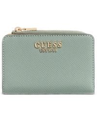 Guess - Serenova Saffiano Card Case - Lyst