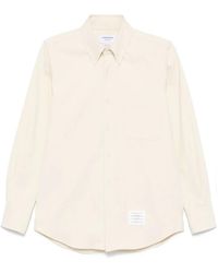 Thom Browne - Denim Overhemd Met Rwb-Streep - Lyst