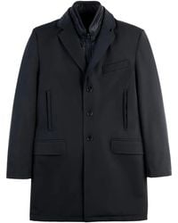 Fay - Detachable-Gilet Single-Breasted Coat - Lyst