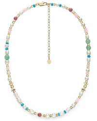 Emporio Armani - Beaded Faux-Pearl Necklace - Lyst