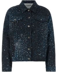 GIUSEPPE DI MORABITO - Galaxy-Print Denim Jacket - Lyst