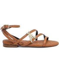 Patrizia Pepe - Sandalias planas con tiras cruzadas - Lyst