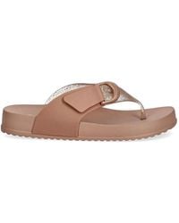 Melissa - Glitter-Effect Buckle-Detail Flip-Flops - Lyst