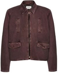 Magda Butrym - Zip-Front Denim Jacket - Lyst